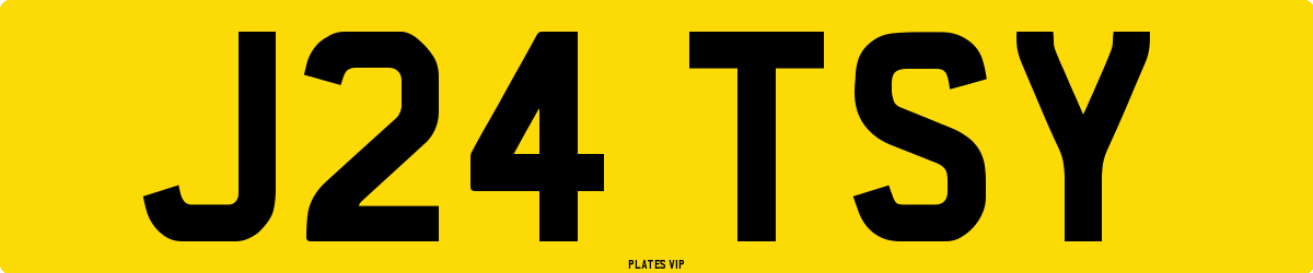J24 TSY Number Plate