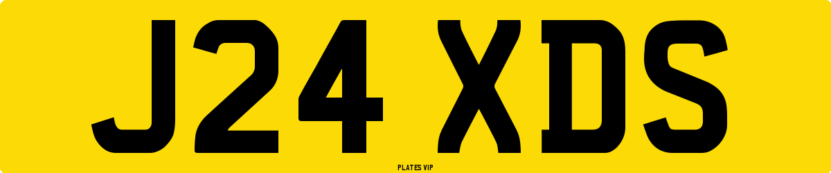 J24 XDS Number Plate