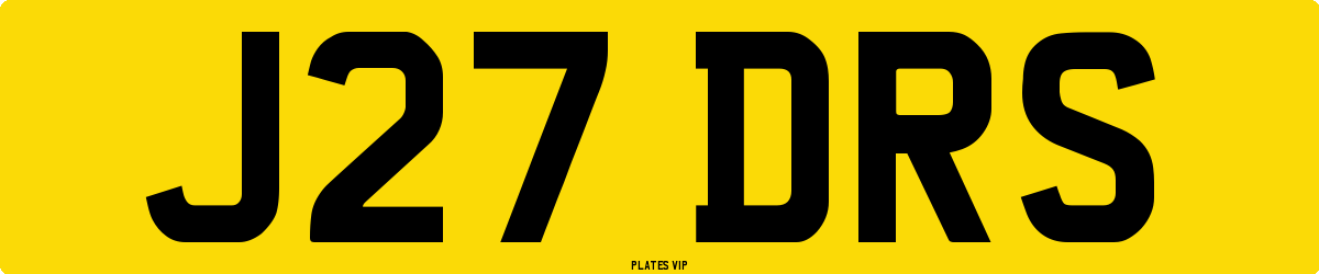 J27 DRS Number Plate