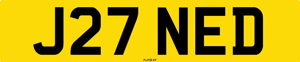 J27 NED Number Plate