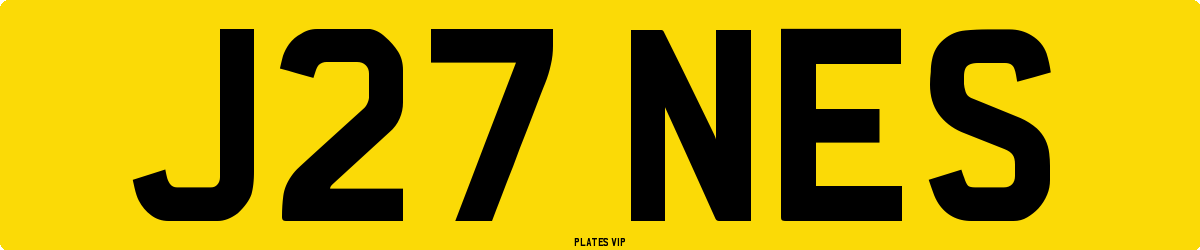 J27 NES Number Plate