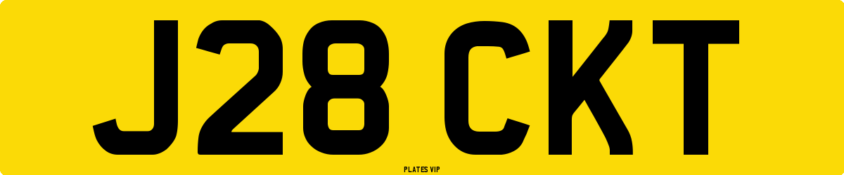 J28 CKT Number Plate