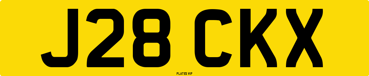 J28 CKX Number Plate