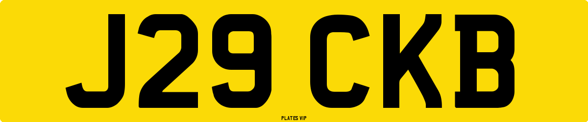 J29 CKB Number Plate