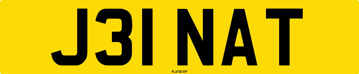 J31 NAT Number Plate