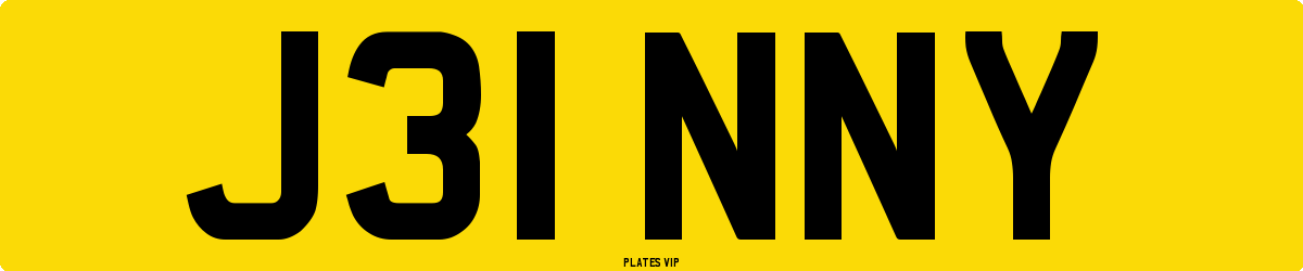 J31 NNY Number Plate