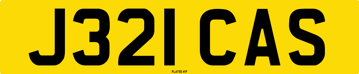 J321 CAS Number Plate
