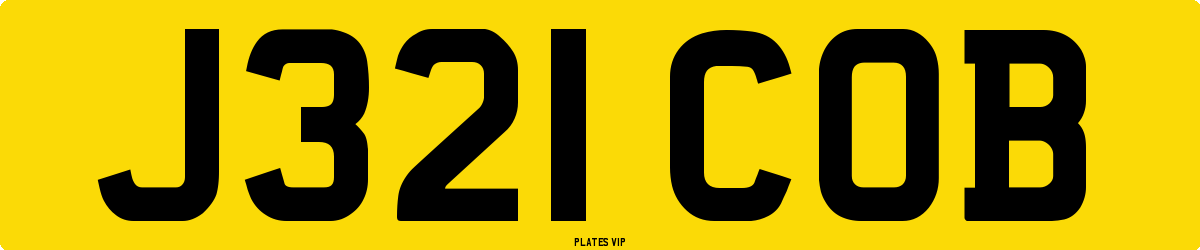 J321 COB Number Plate
