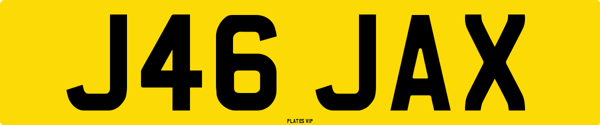 J46 JAX Number Plate