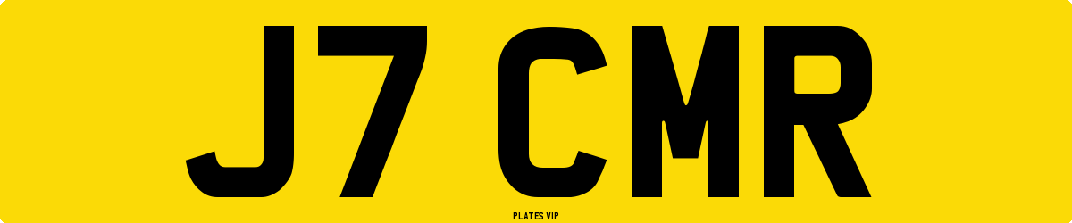 J7 CMR Number Plate