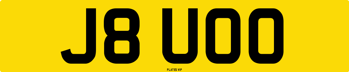 J8 UOO Number Plate