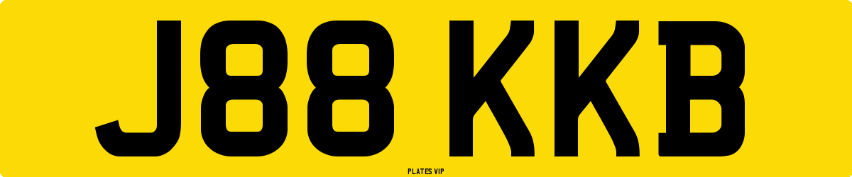 J88 KKB Number Plate