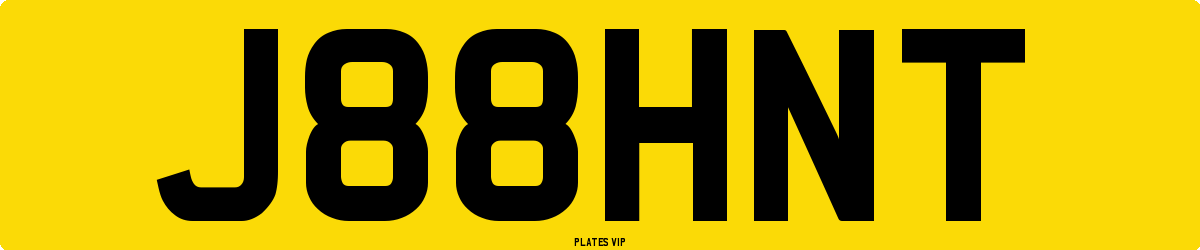 J88HNT Number Plate