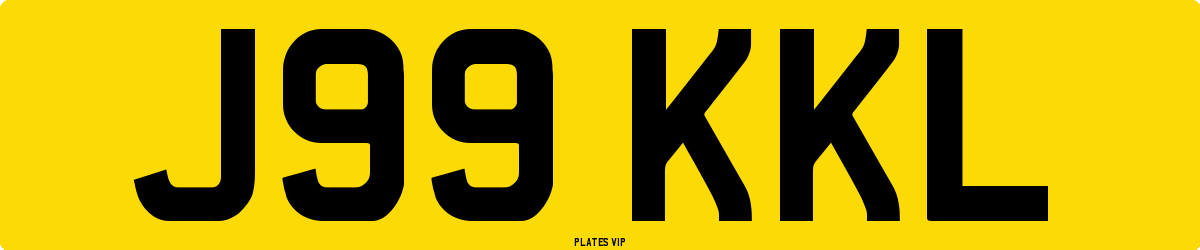 J99 KKL Number Plate