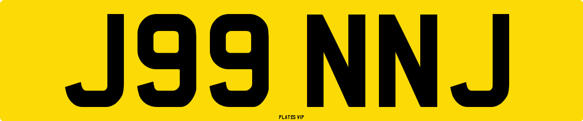 J99 NNJ Number Plate