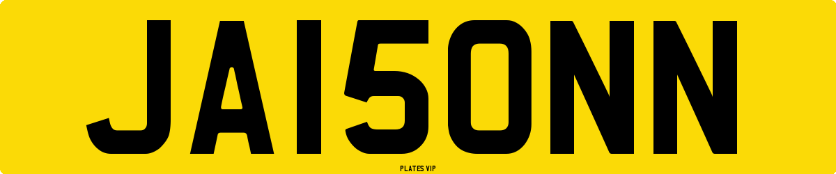 JA15ONN Number Plate