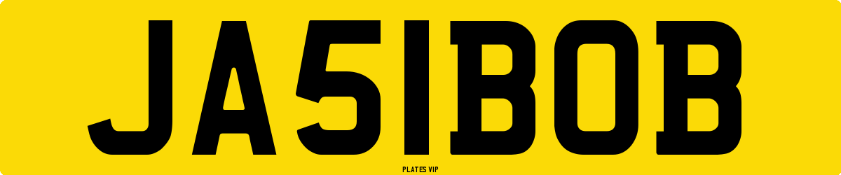 JA51BOB Number Plate