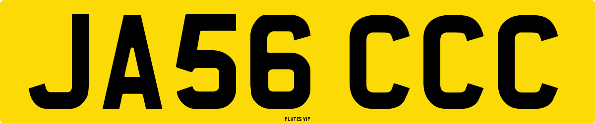 JA56 CCC Number Plate