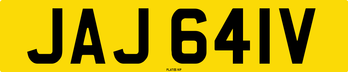 JAJ 641V Number Plate