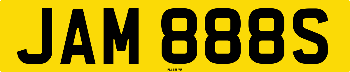 JAM 888S Number Plate
