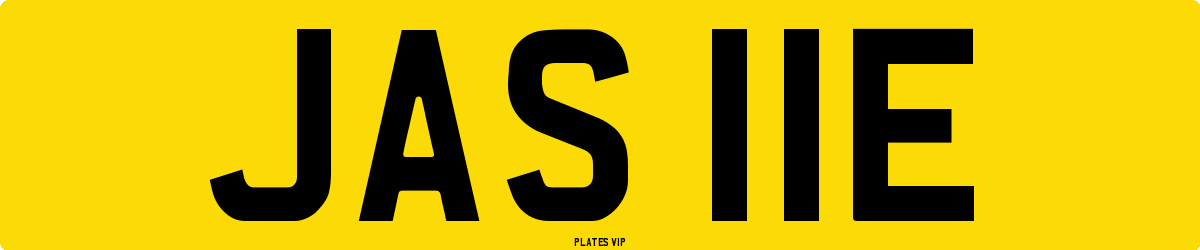 JAS 11E Number Plate