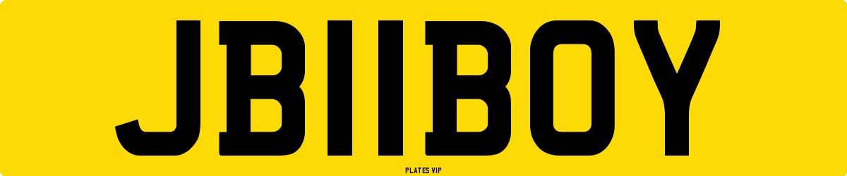 JB 11 BOY Number Plate