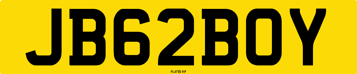 JB 62 BOY Number Plate