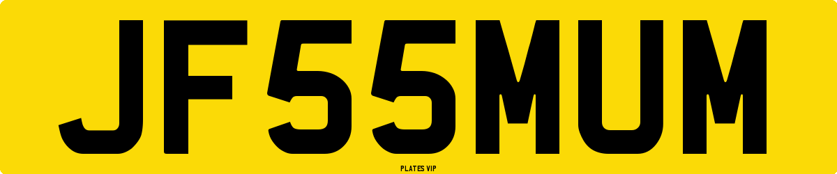 JF 55 MUM Number Plate