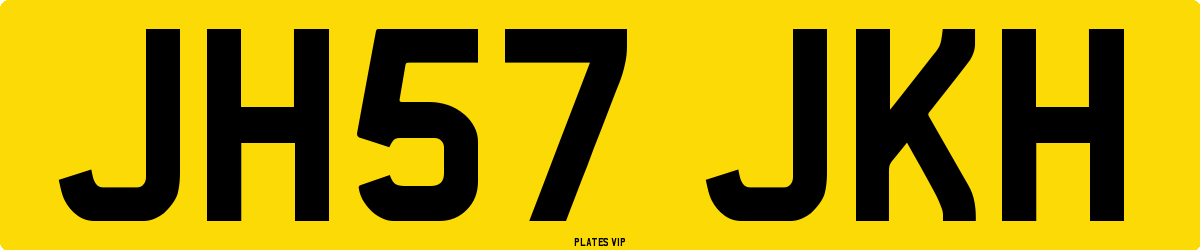JH57 JKH Number Plate