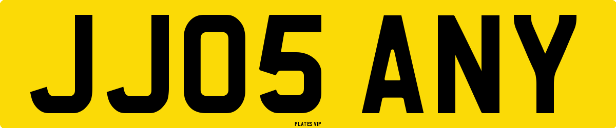 JJ05 ANY Number Plate