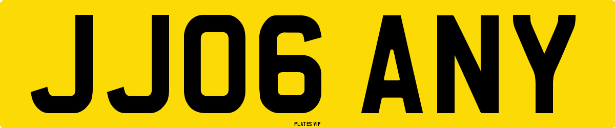 JJ06 ANY Number Plate