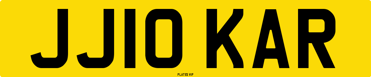 JJ10 KAR Number Plate