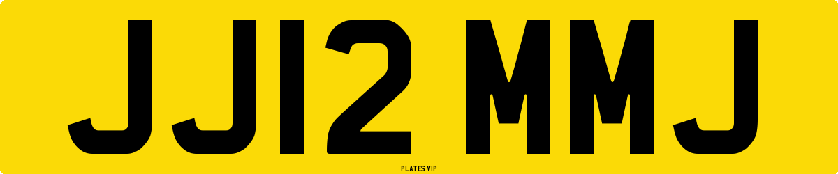 JJ12 MMJ Number Plate