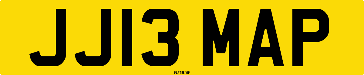 JJ13 MAP Number Plate