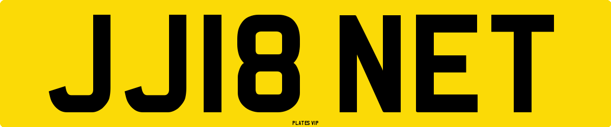 JJ18 NET Number Plate