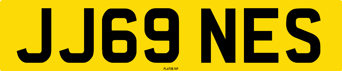 JJ69 NES Number Plate
