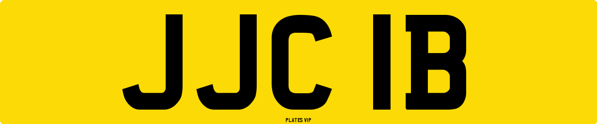 JJC 1B Number Plate