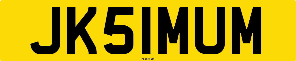 JK 51 MUM Number Plate