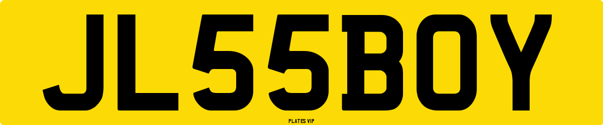 JL 55 BOY Number Plate