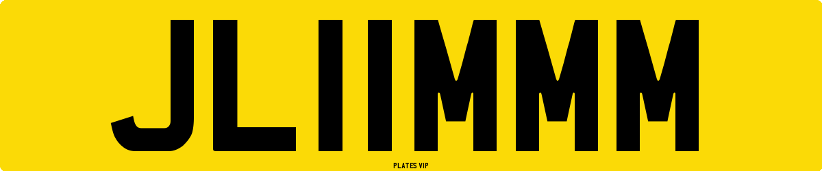 JL11MMM Number Plate