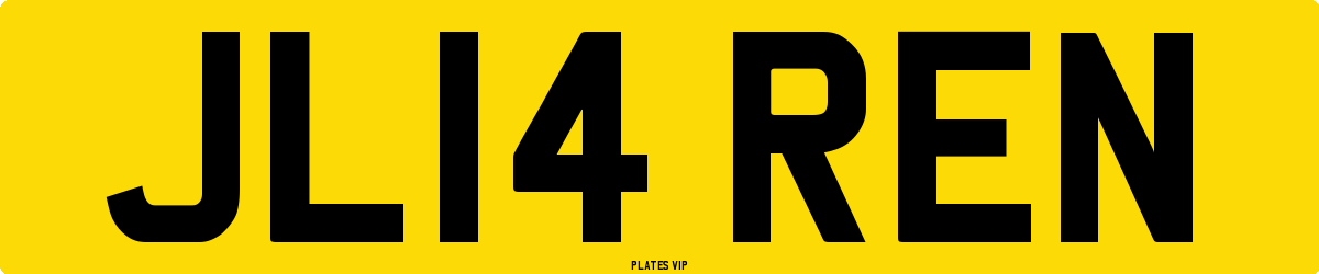JL14 REN Number Plate