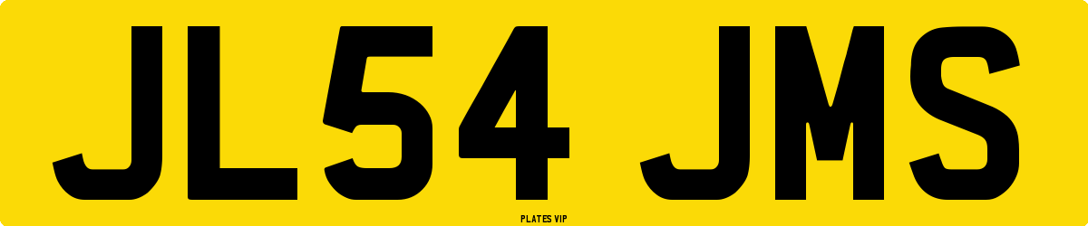 JL54 JMS Number Plate