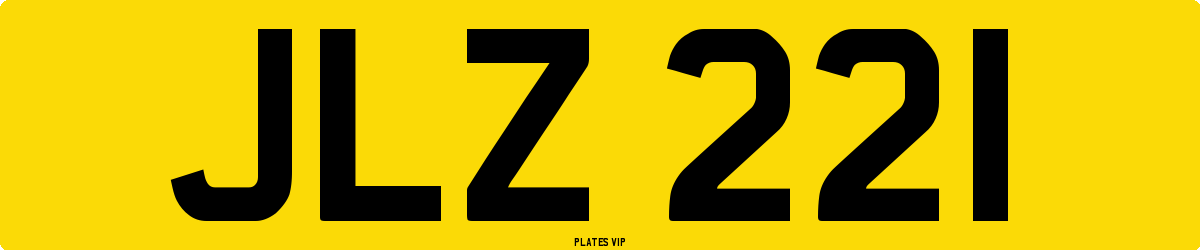 JLZ 221 Number Plate