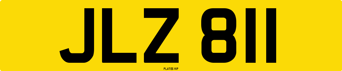 JLZ 811 Number Plate