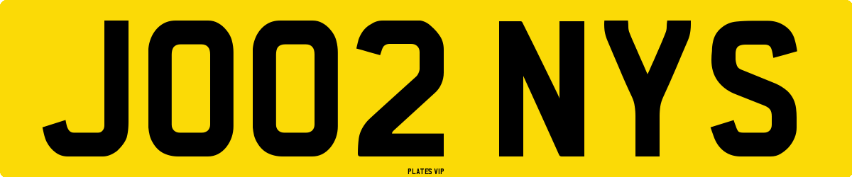 JO02 NYS Number Plate