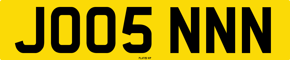 JO05 NNN Number Plate