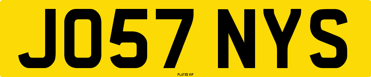 JO57 NYS Number Plate