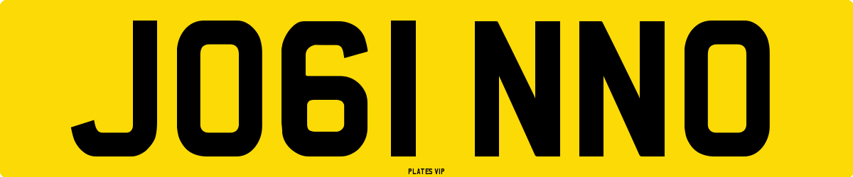JO61 NNO Number Plate