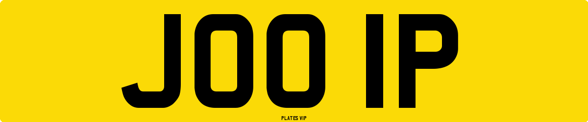 JOO 1P Number Plate