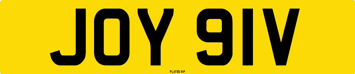 JOY 91V Number Plate